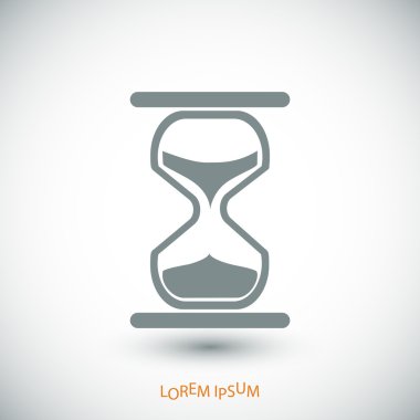 basit kum saati simgesi