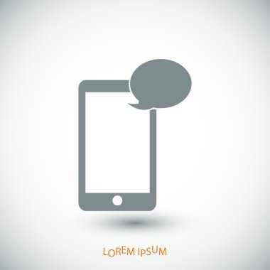 Cep telefonu sms simgesi