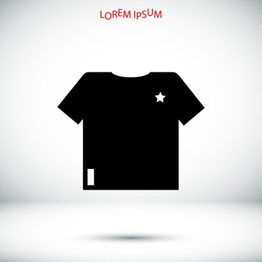 basit tshirt simgesi