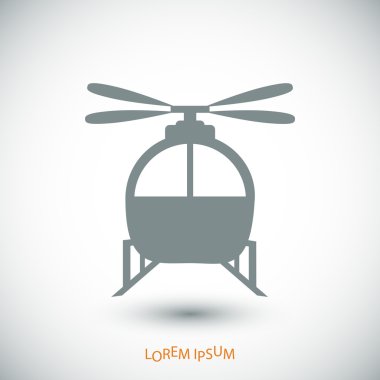 Helikopter basit simgesi