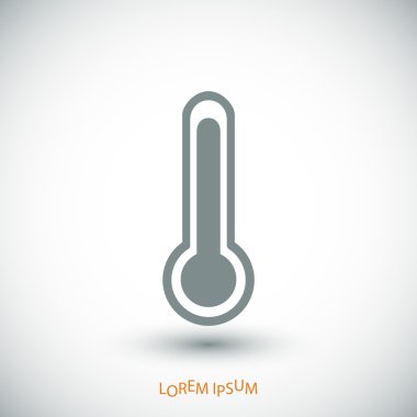 basit termometre simgesi