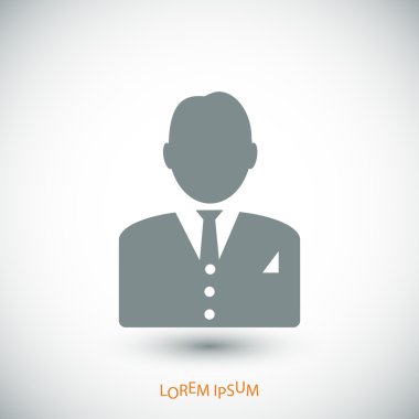 basit işadamı simgesi