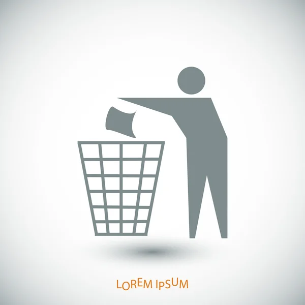 Symbol für Recycling-Zeichen — Stockvektor