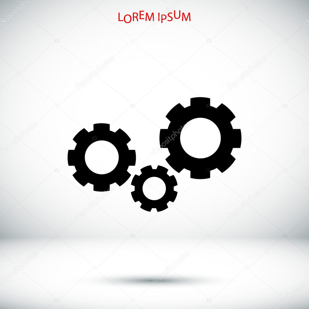simple gears icon