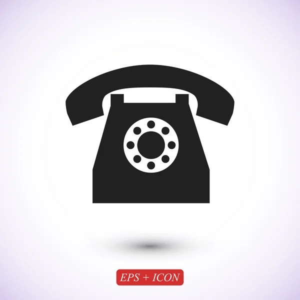 Icono de teléfono simple — Archivo Imágenes Vectoriales