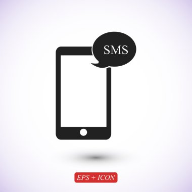 Cep telefonu sms simgesi