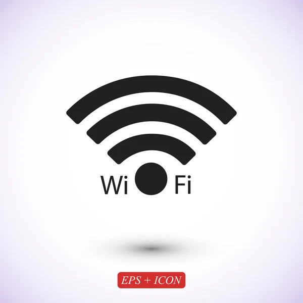 Простой значок Wi-Fi — стоковый вектор