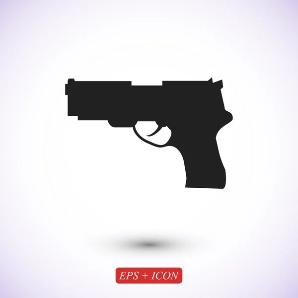 Icône pistolet simple — Image vectorielle
