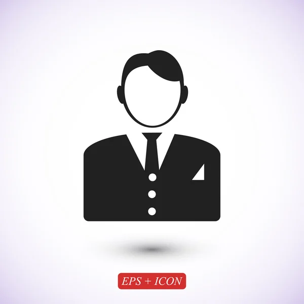 Hombre de negocios icono simple — Archivo Imágenes Vectoriales