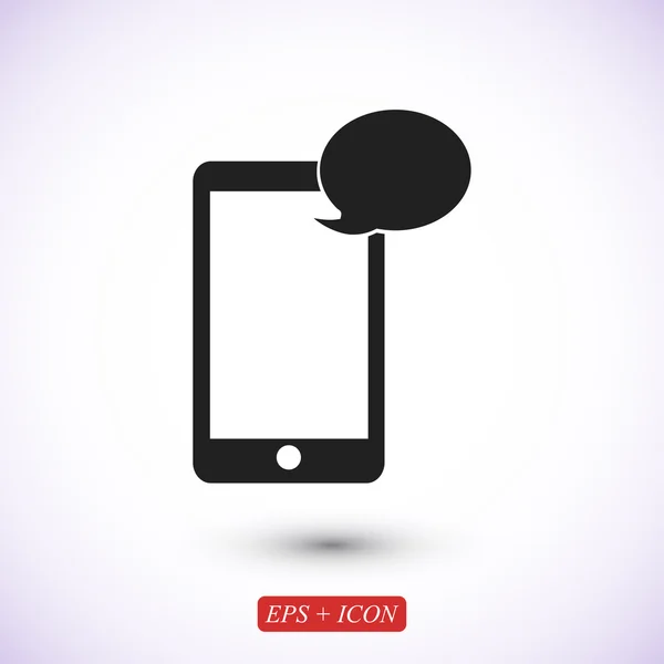 Teléfono móvil SMS icono — Archivo Imágenes Vectoriales