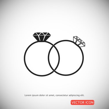 basit yüzük simgesi