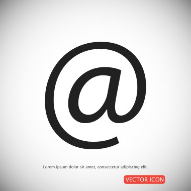 basit e-posta simgesi