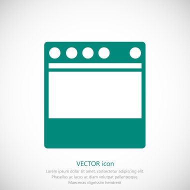 Mutfak sobası simgesi