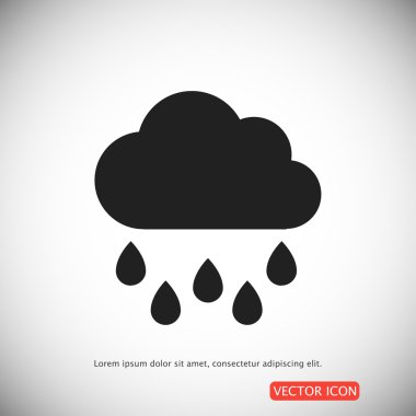 Yağmurlu hava simgesi
