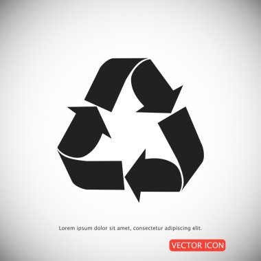 geri dönüşüm işareti simgesi