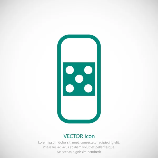 Icono de vendaje médico — Vector de stock