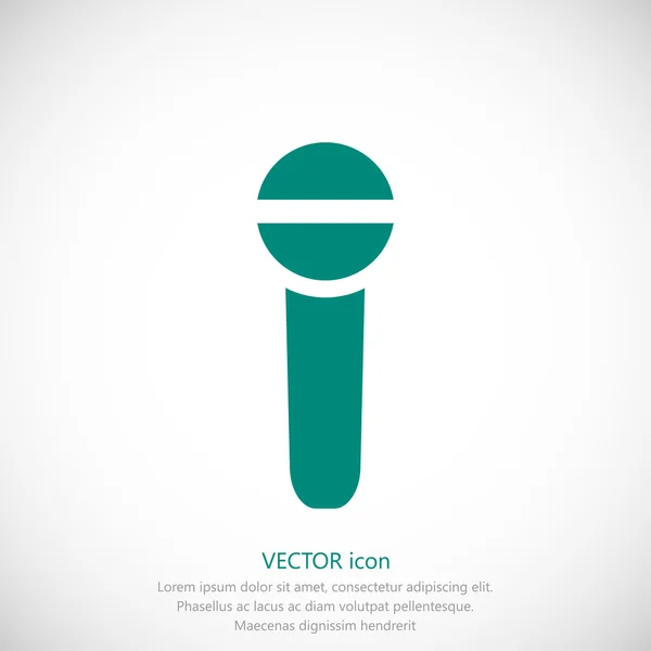 Microphone simple icon — Stock Vector