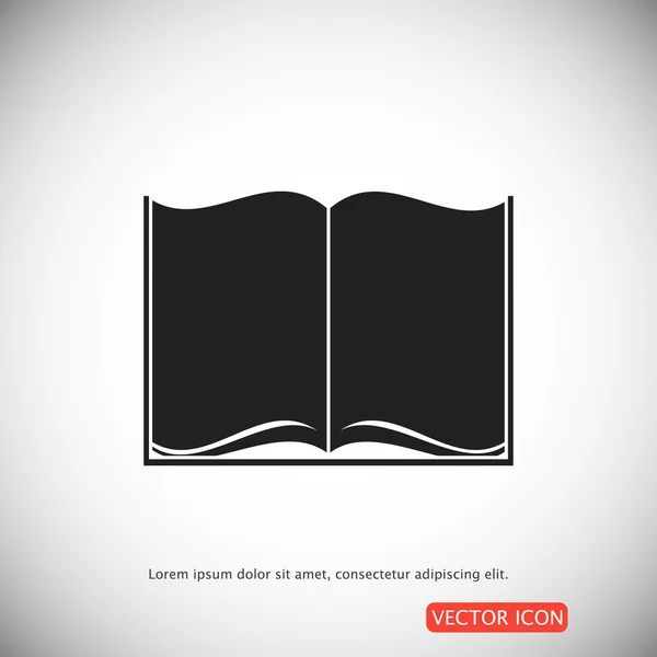 Icône de livre ouverte — Image vectorielle