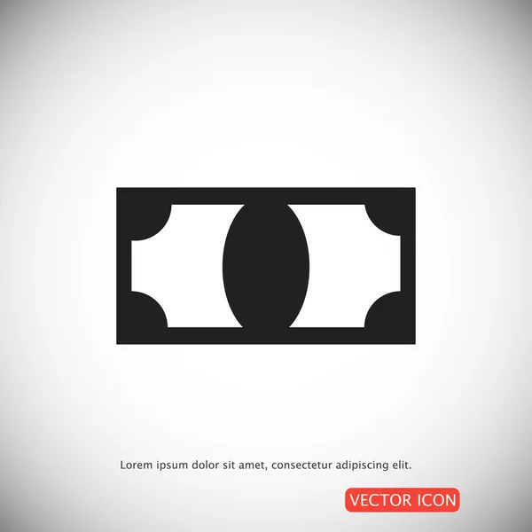 Icono de dinero simple — Vector de stock