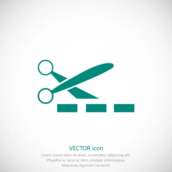 Simple scissors icon — Stock Vector