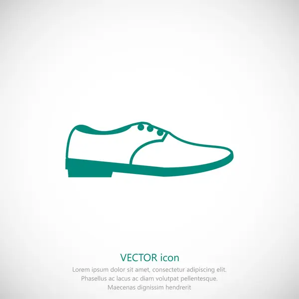 Eenvoudige schoen pictogram — Stockvector