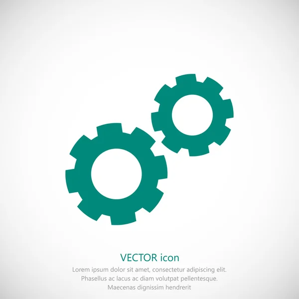 Simple gears icon — Stock Vector