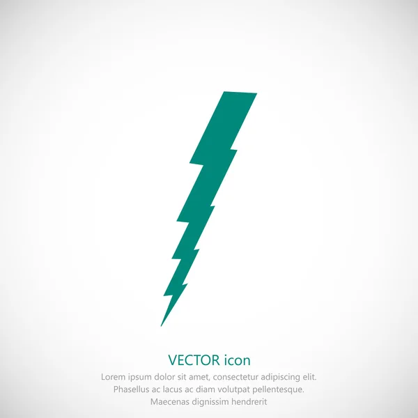 Lightning bolt icon — Stock Vector