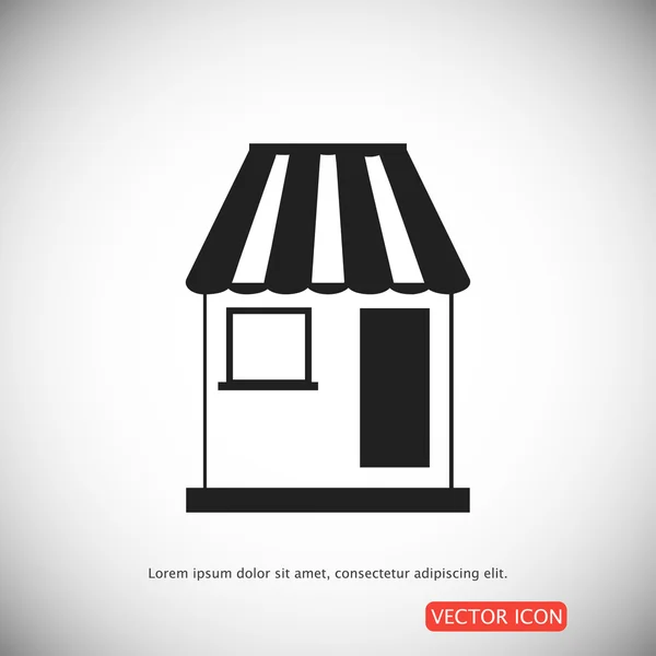 Eenvoudige winkel pictogram — Stockvector