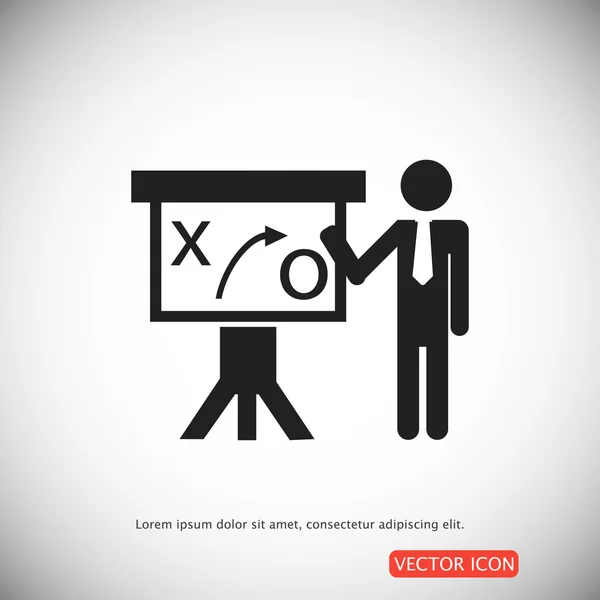 Presentación icono simple — Vector de stock