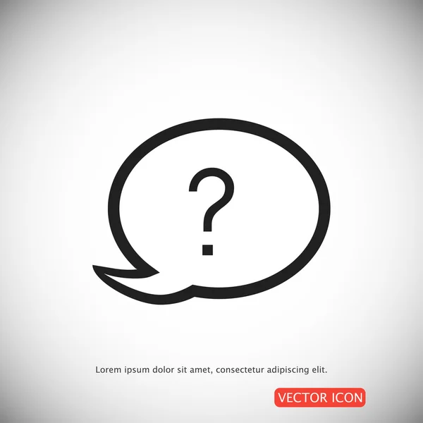 Icona domanda chat — Vettoriale Stock