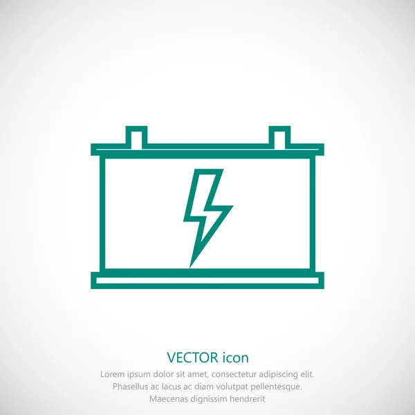 Car battery icon — Stock Vector