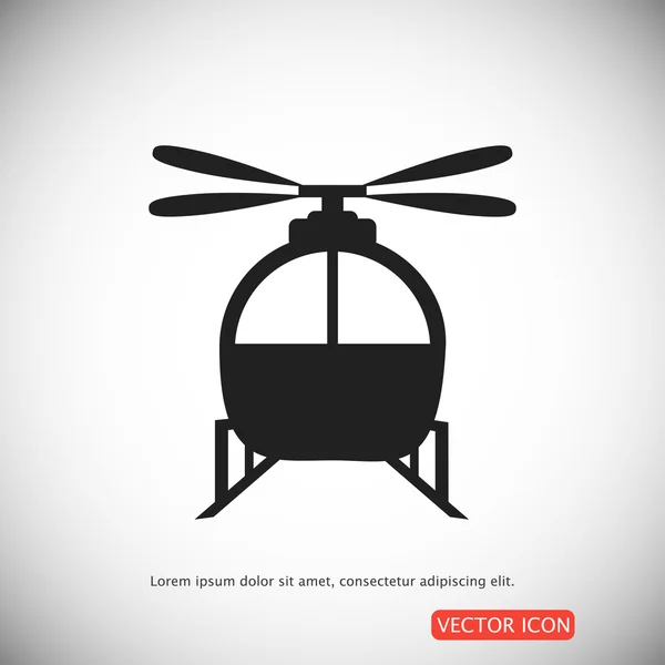 헬리콥터 간단한 아이콘 — 스톡 벡터