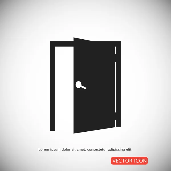 Icono de puerta simple — Vector de stock