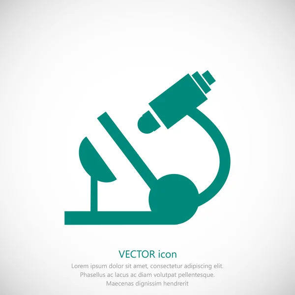 Microscoop eenvoudige pictogram — Stockvector