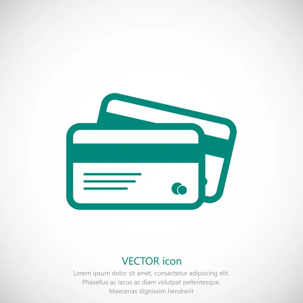 Kreditkort-ikonen — Stock vektor