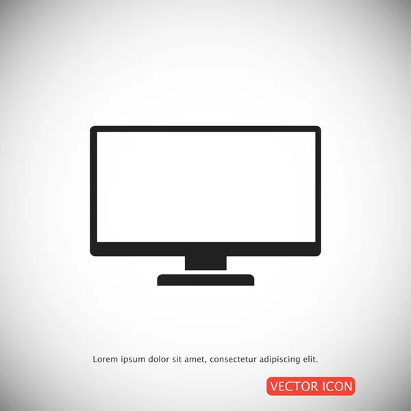 Eenvoudige Tv pictogram — Stockvector