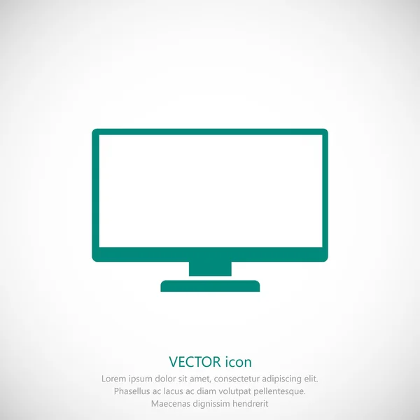 Eenvoudige Tv pictogram — Stockvector