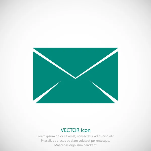 Ikona jednoduché obálky — Stockový vektor