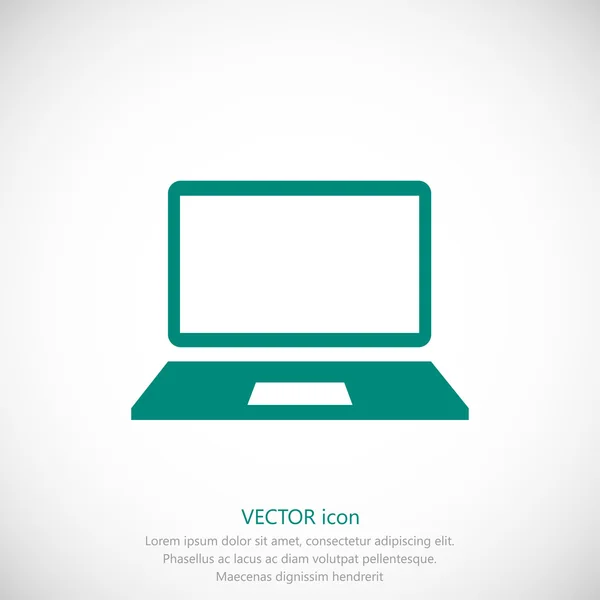 Egyszerű számítógép ikon — Stock Vector