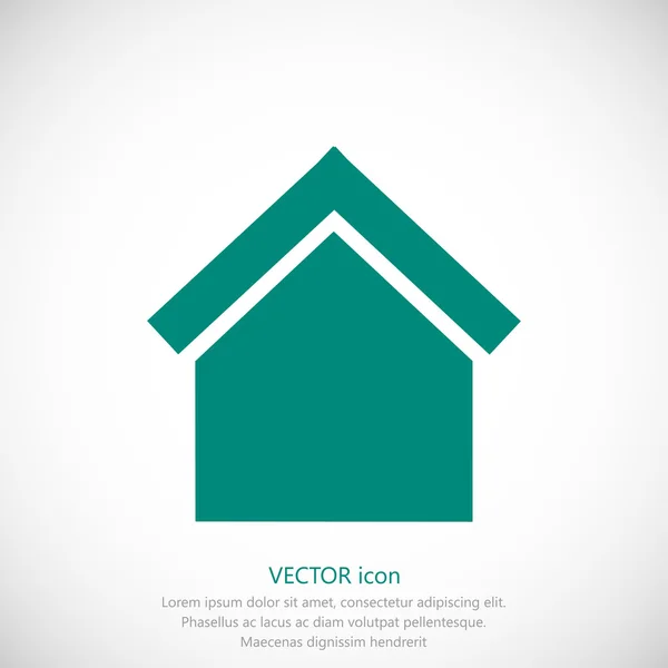 Einfaches Haussymbol — Stockvektor