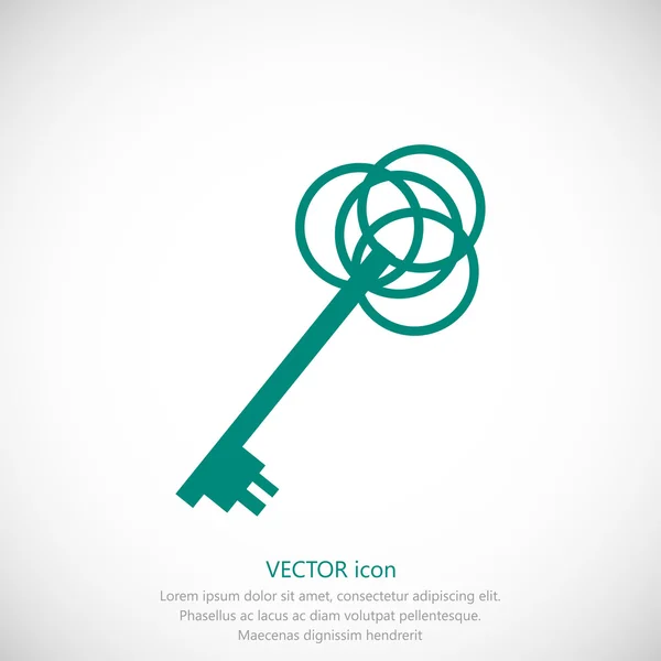 Icono de llave de puerta — Vector de stock