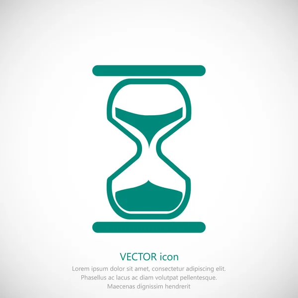 Icono de reloj de arena simple — Vector de stock