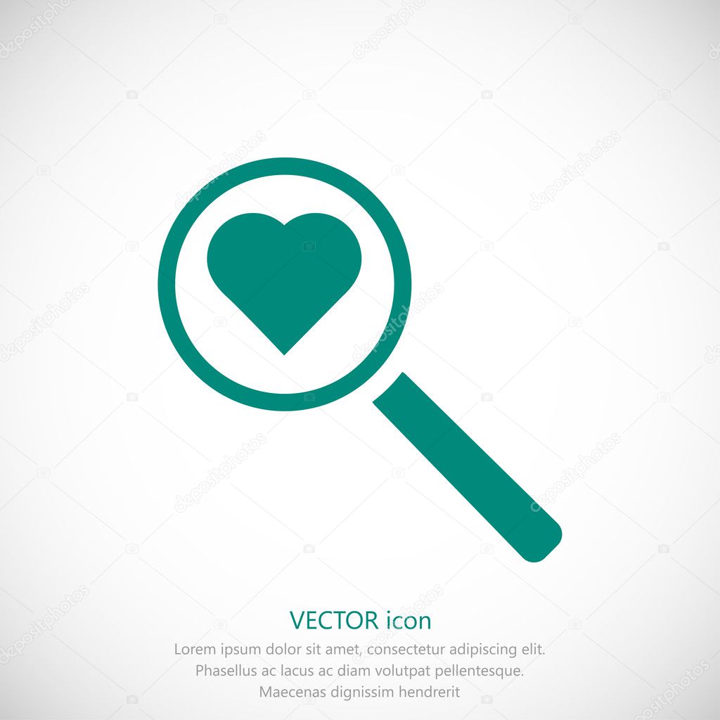 heart search icon