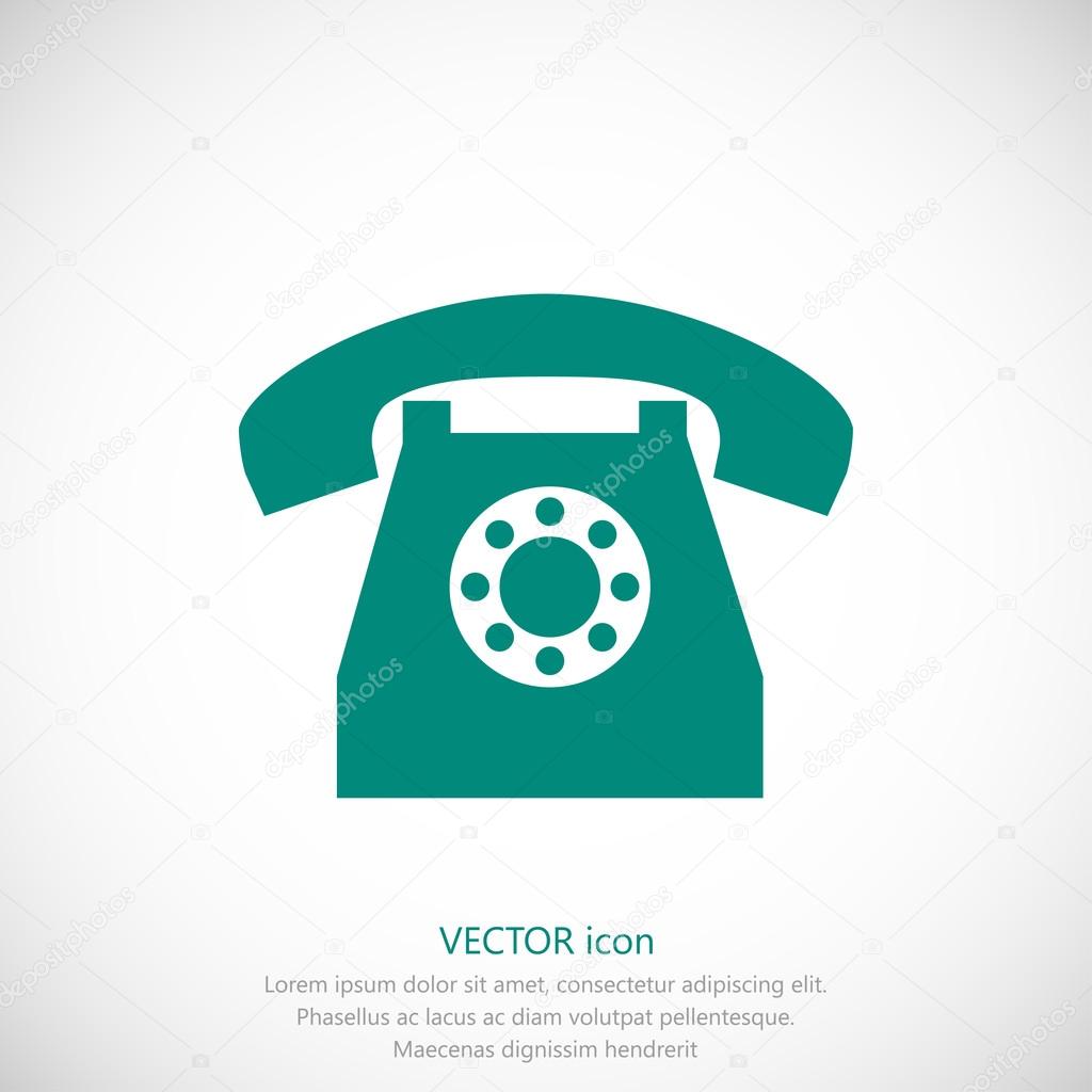 simple telephone icon