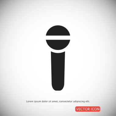 mikrofon basit simgesi