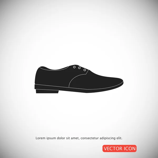 Enkla sko-ikonen — Stock vektor
