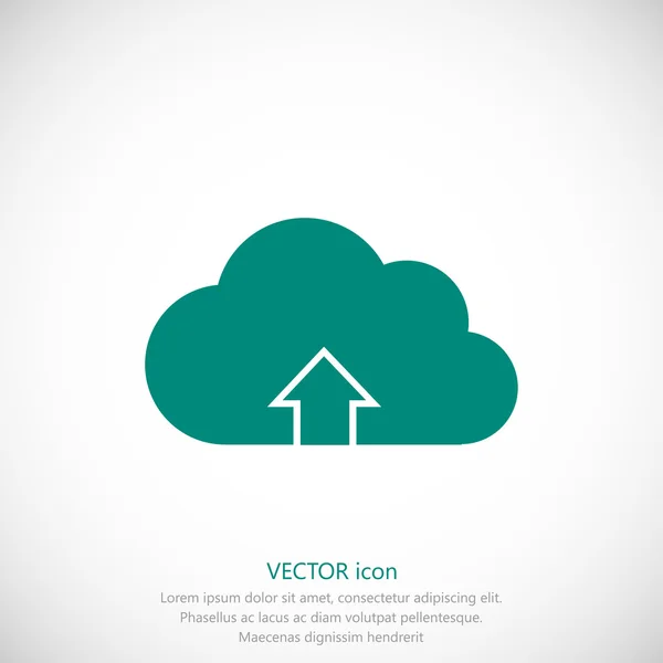 Felhőletöltés ikon — Stock Vector