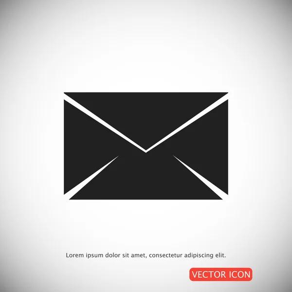Ikona jednoduché obálky — Stockový vektor