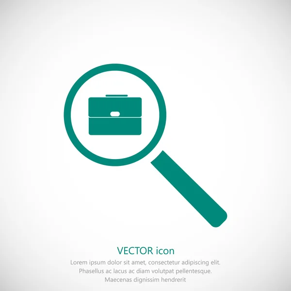 Buscar trabajo icono — Vector de stock