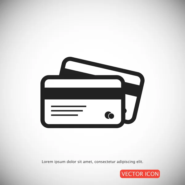 Icono tarjetas de crédito — Vector de stock